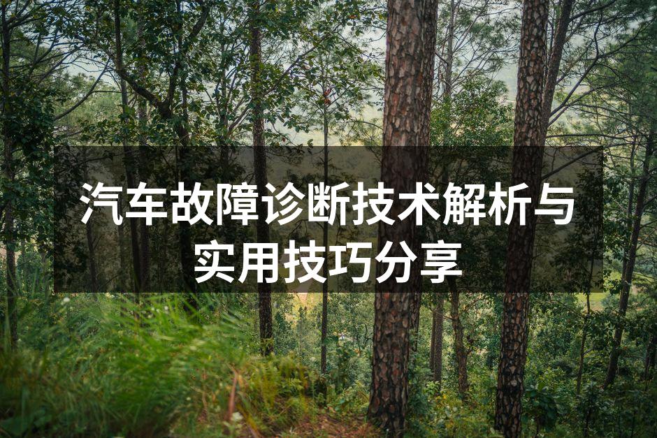 汽车故障诊断仪器