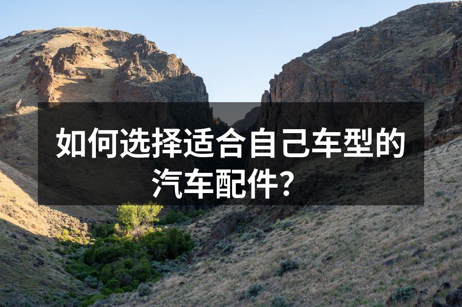选择合适的汽车配件至关重要
