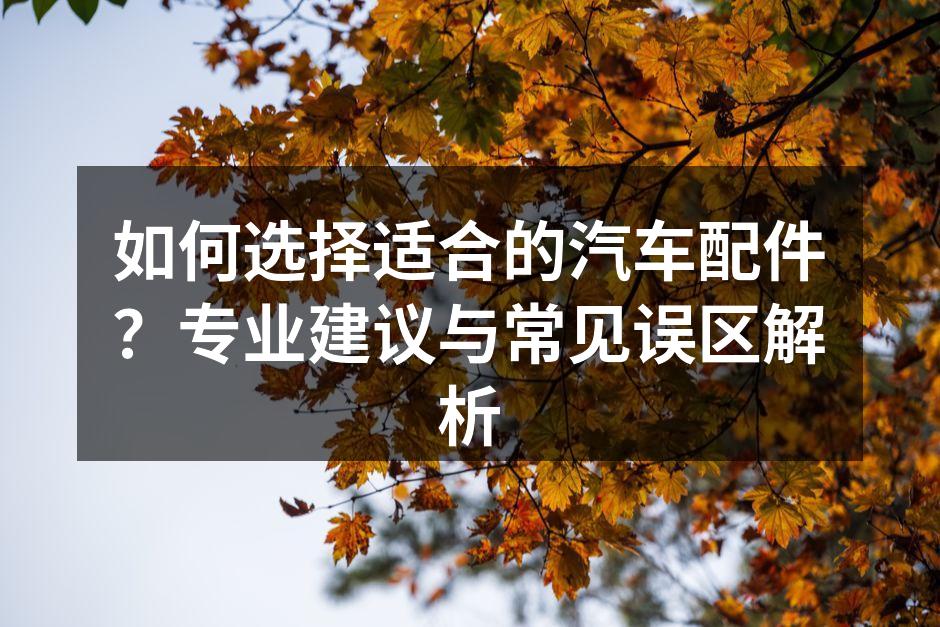 汽车配件展示